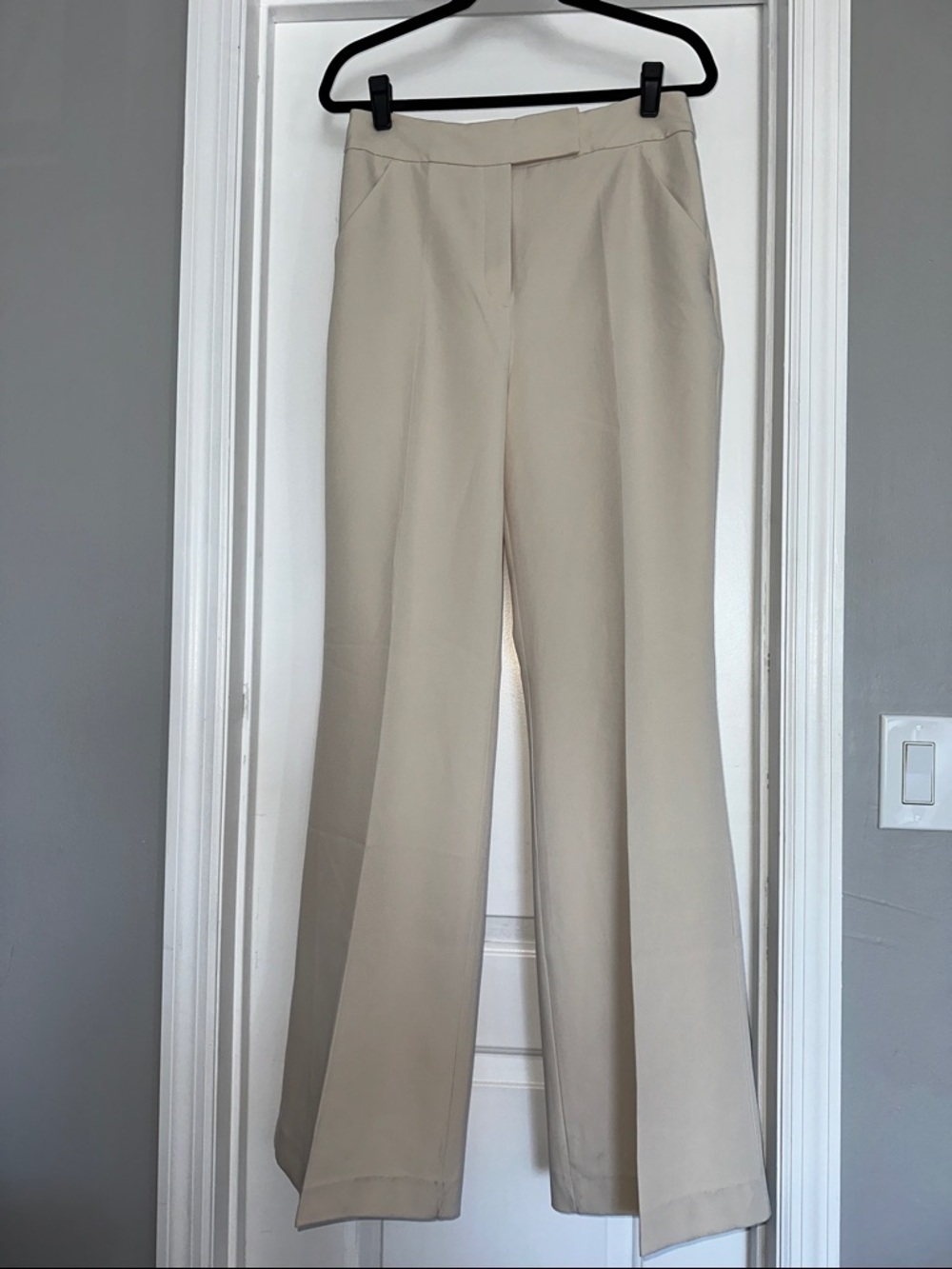 Express Women's Beige Wide-Leg Trousers